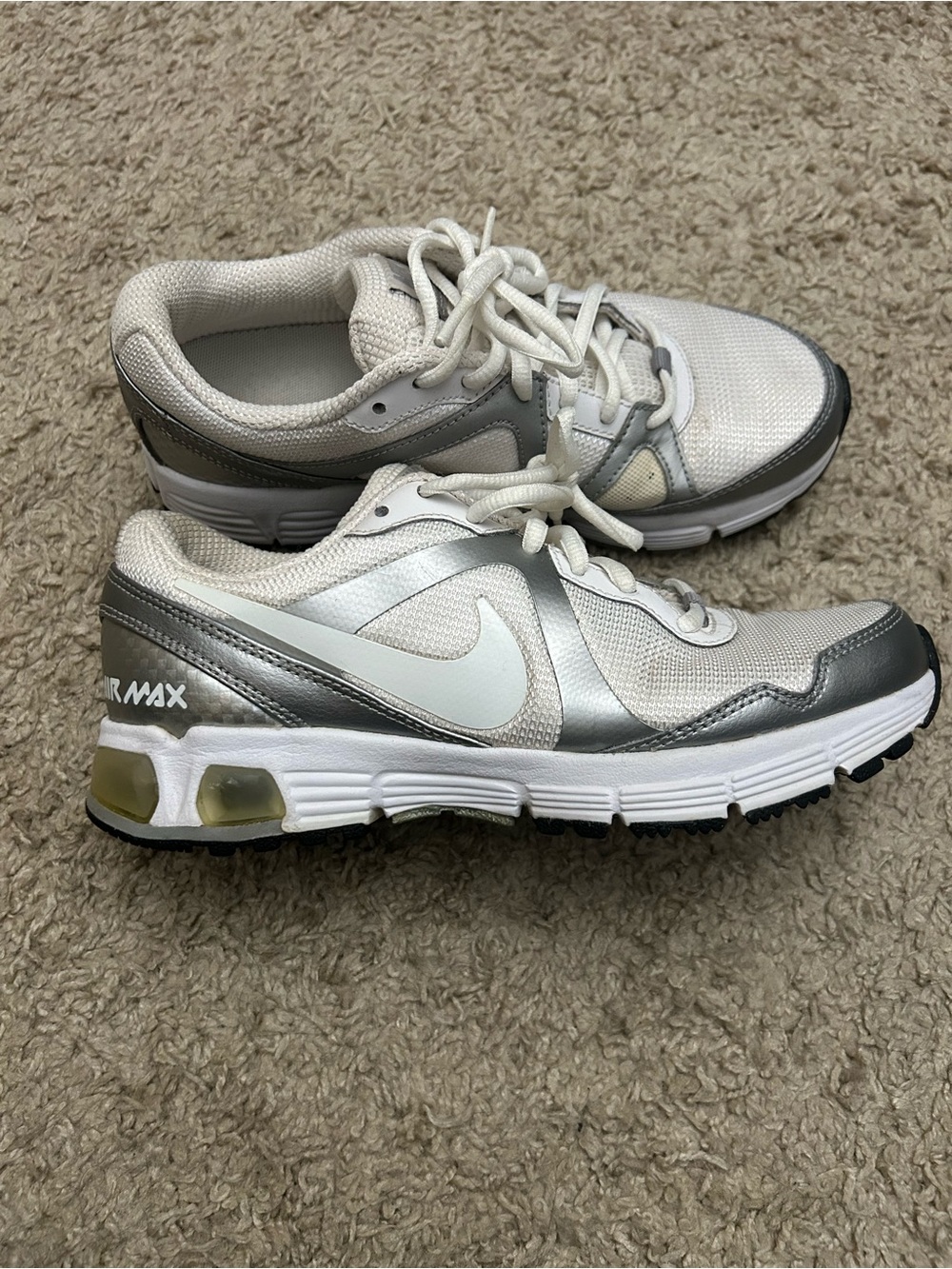 Nike Air Max Run Lite+ 2009 Women’s Size 7 Silver White Y2K Running Shoes